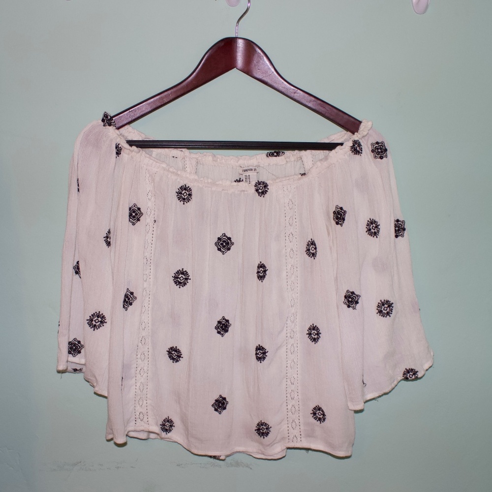 Forever 21 flowy off-the-shoulder top